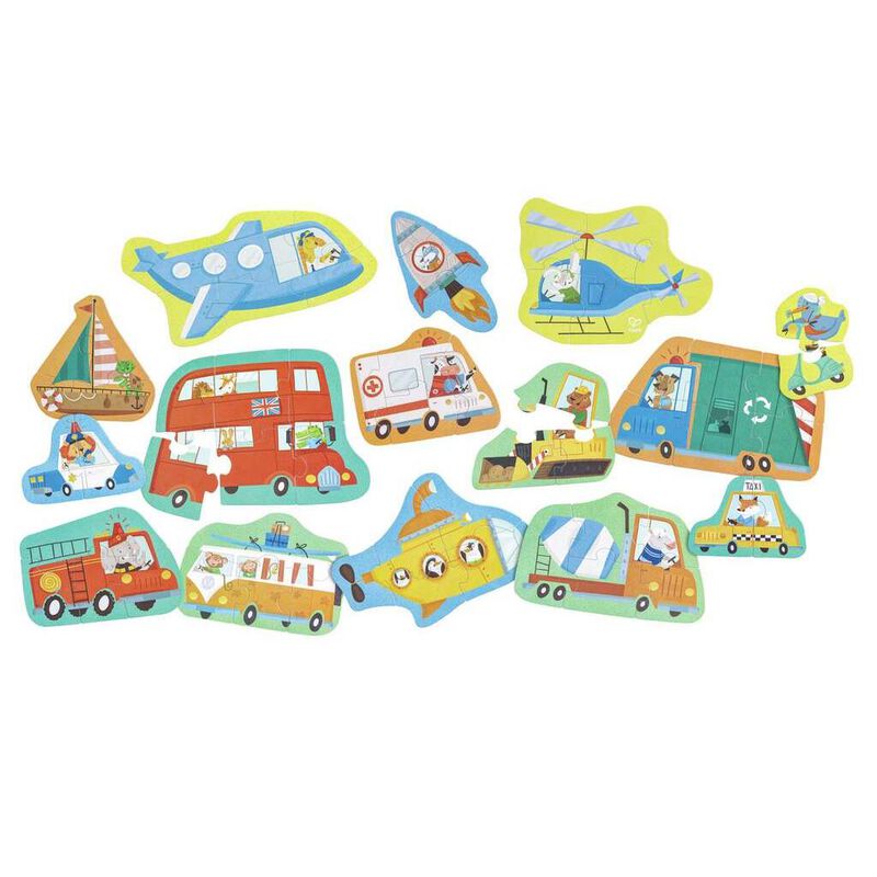 Hape Wheels & Wonder Puzzle image number 1