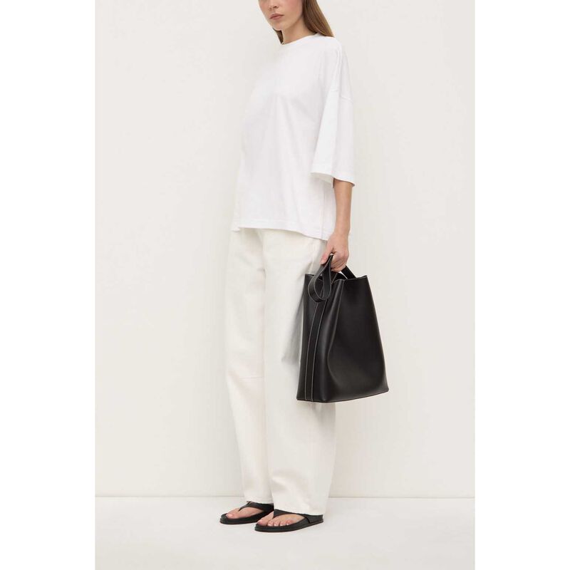 Assembly Label Max Cotton Oversized Tee White image number 3