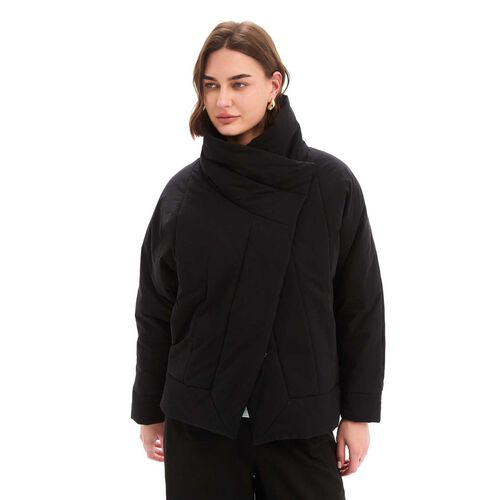 TIRELLI Wrap Front Puffer Jacket