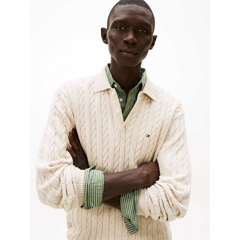 Tommy Hilfiger Classic Cotton Cable L/S Polo image number 2