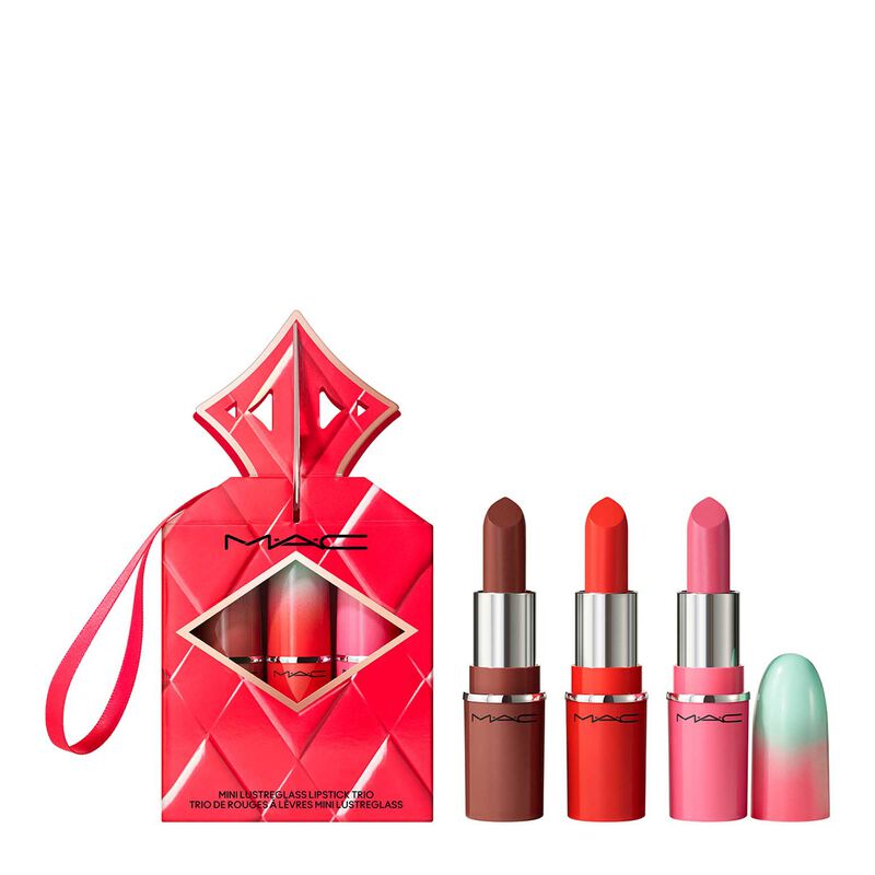 MAC Wildest Gleams Mini Lustreglass Lip Trio: Brights image number 0