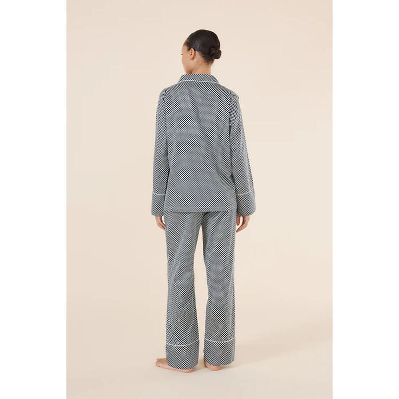 Gingerlilly Sky Diamond Cotton Pj Set image number 1