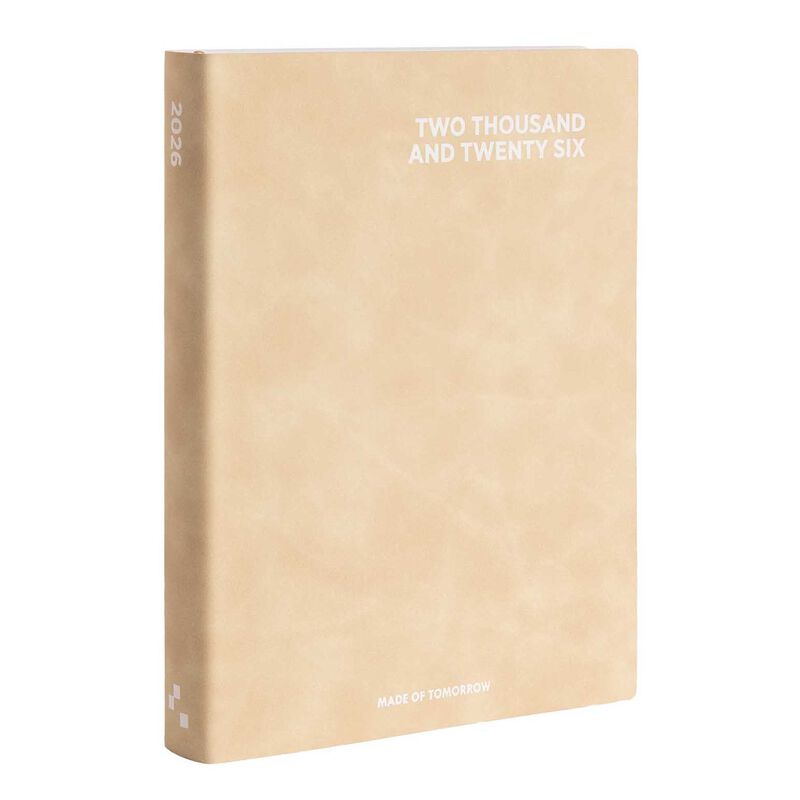 Made of Tomorrow 2026 A5 Daily Diary Faux Leather - Oat image number 0