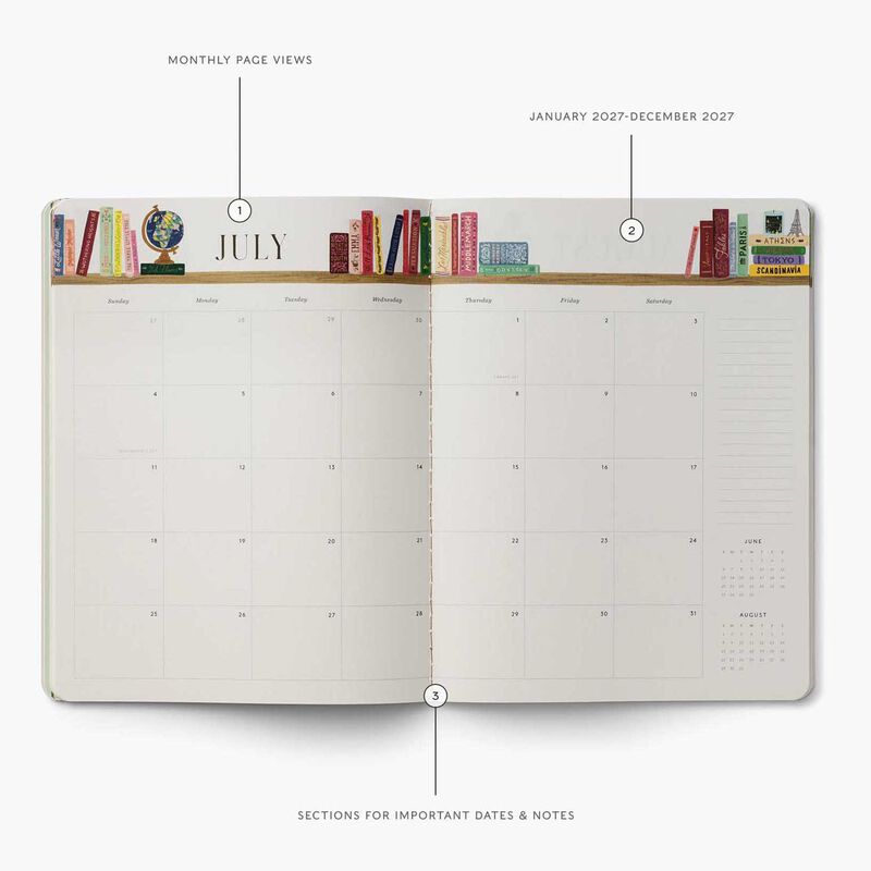 Rifle Paper Co. Ladies Night Book Club 2027 12-Month Appointment Notebook image number 2