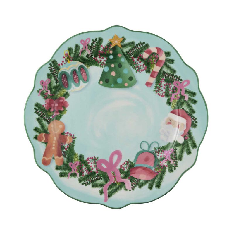 Maxwell & Williams Tis The Season Scallop Rim Plate 20cm Gift Boxed image number 0