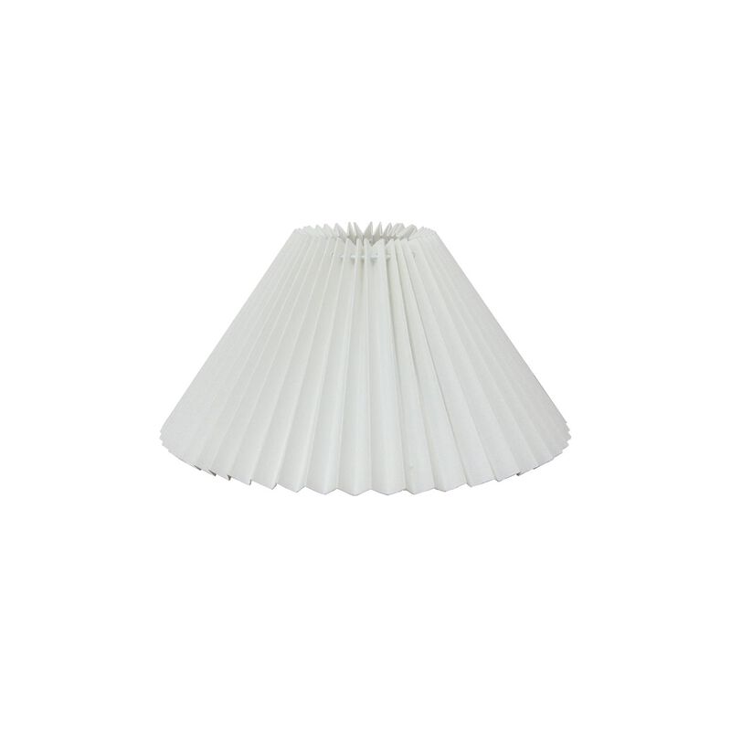 French Country Pleated Linen Shade 26cmD White image number 0