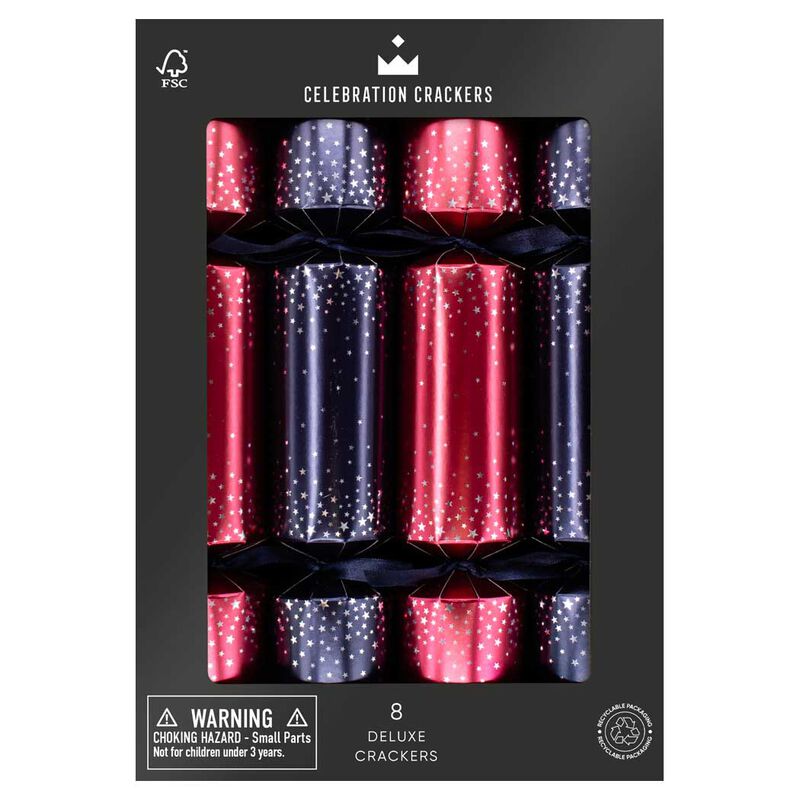 The Paperie Crackers Midnight Stars (8 Pack) image number 0