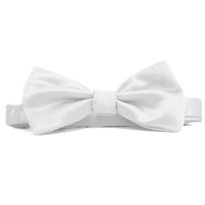 Fellini Italian Satin Dean Band Bow Tie image number 5