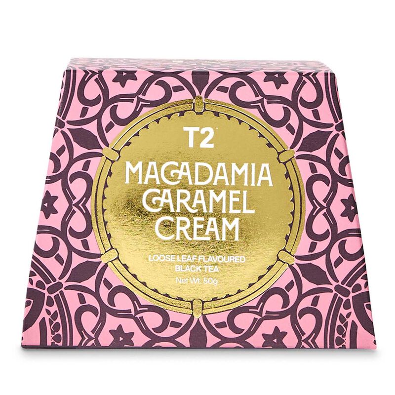 T2 Macadamia Caramel Cream 50g Feature Box image number 0