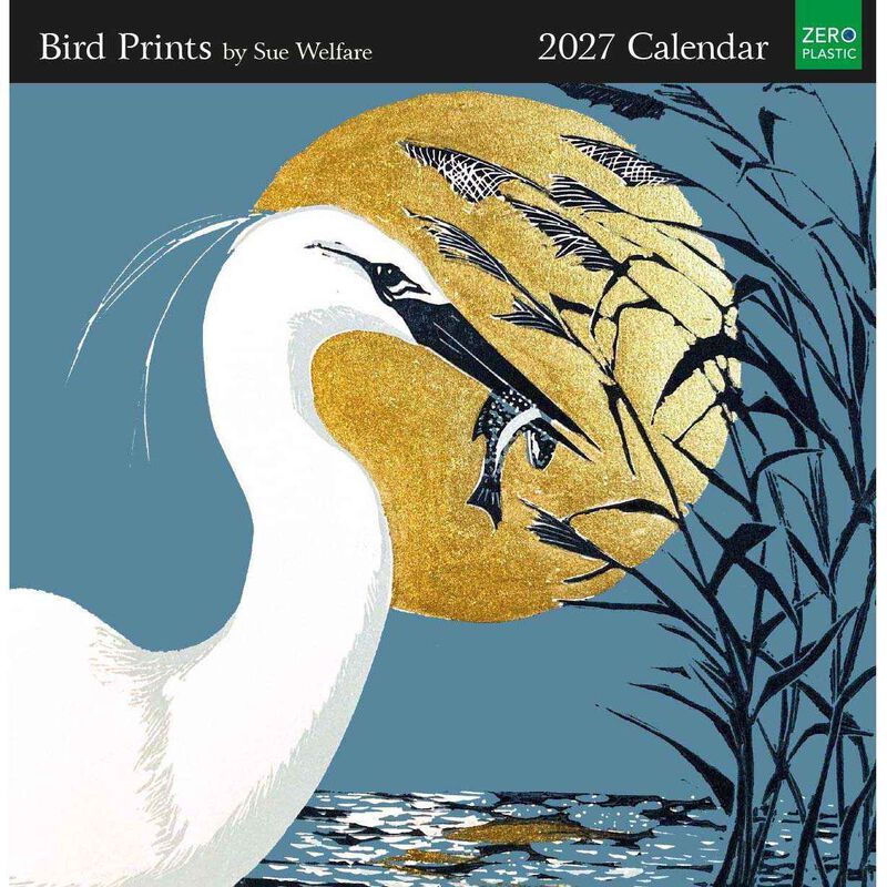 Museums & Galleries Bird Prints Wall Calendar 2027 image number 0