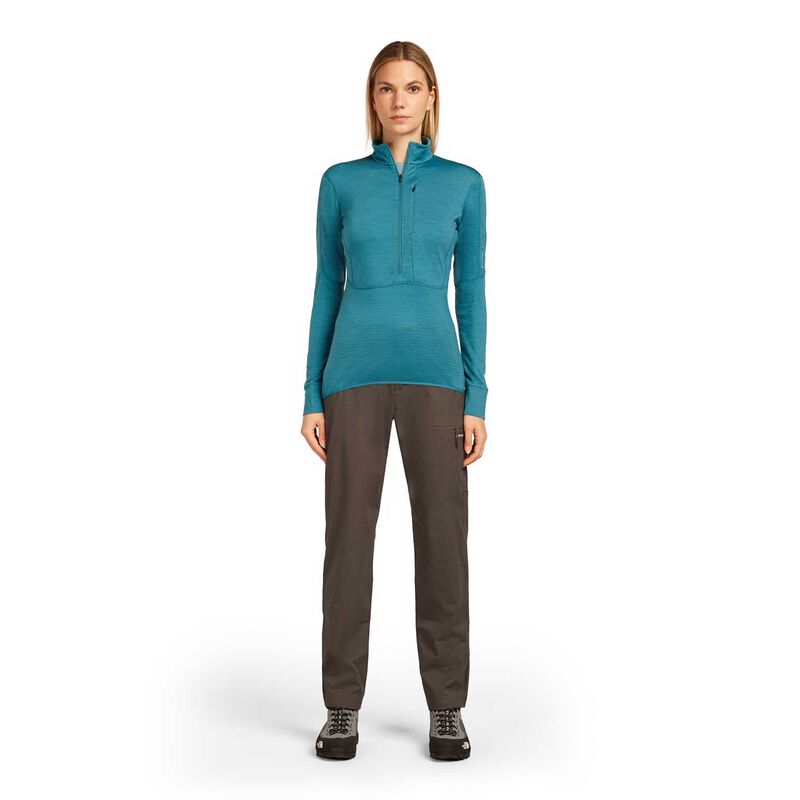 Icebreaker W Merino Blend 200 RealFleece Descender LS Half Zip image number 3