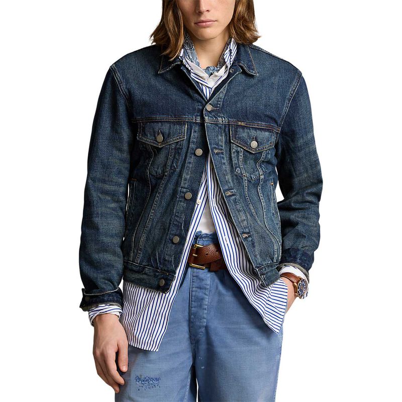 Polo Ralph Lauren Faded Denim Trucker Jacket image number 0