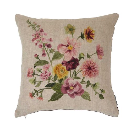 Wallace Cotton Spring Bloom Square Cushion Cover