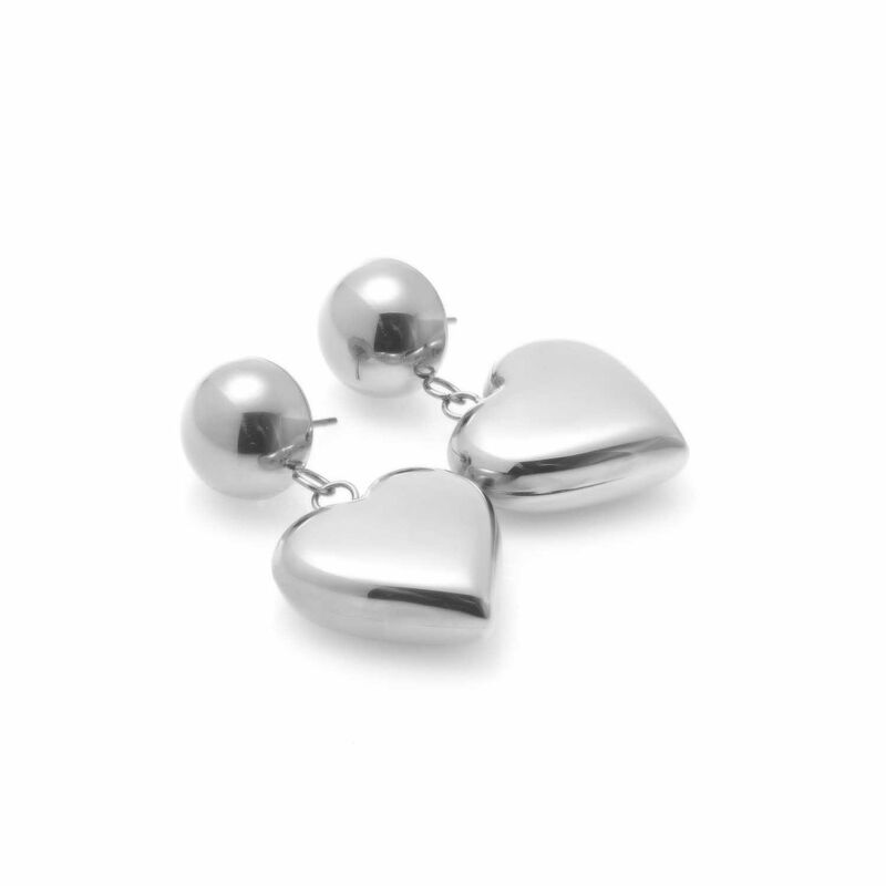 Silk & Steel Cupid Drop Earrings image number 1