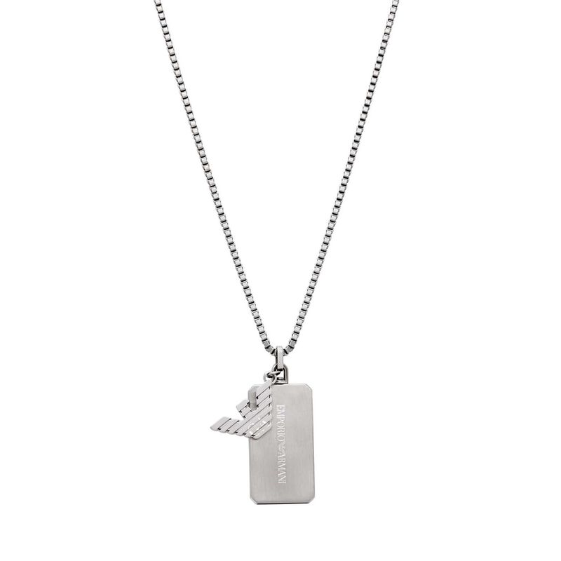 Emporio Armani Dog Tag Necklace EGS3167040 image number 0