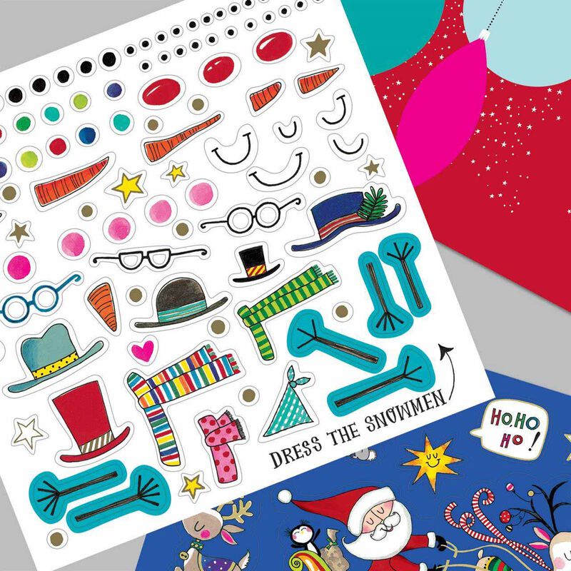 Christmas Sticker Scene & Colouring Book image number 1