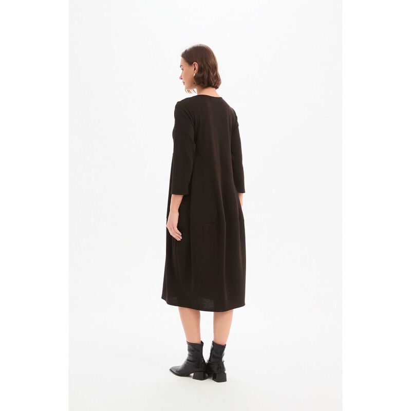 TIRELLI Diagonal Seam Knit Dress image number 5