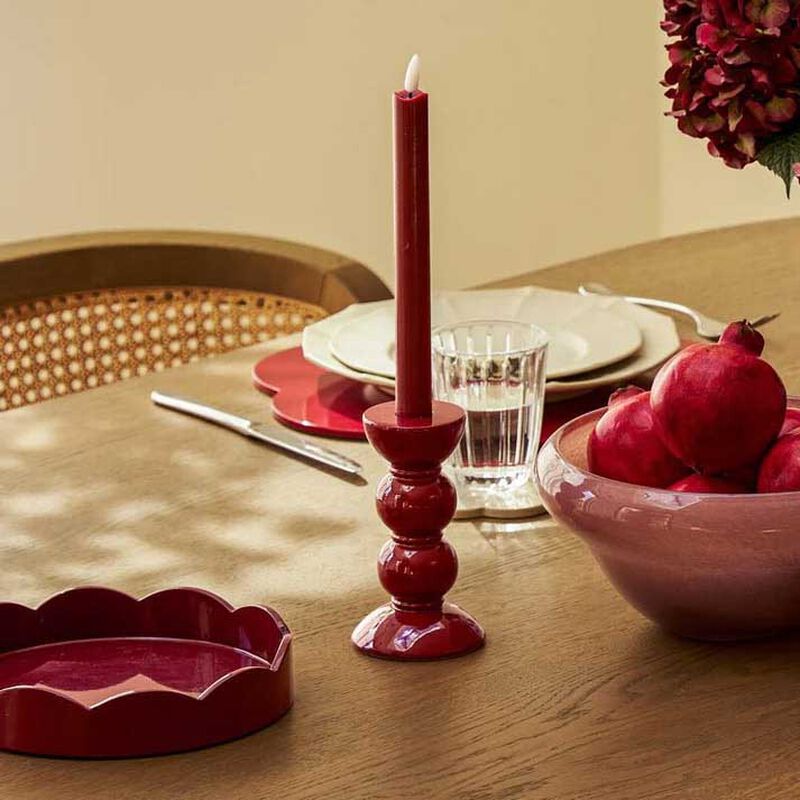 Addison Ross Bobbin Cherry Candle Stick 14cm image number 1