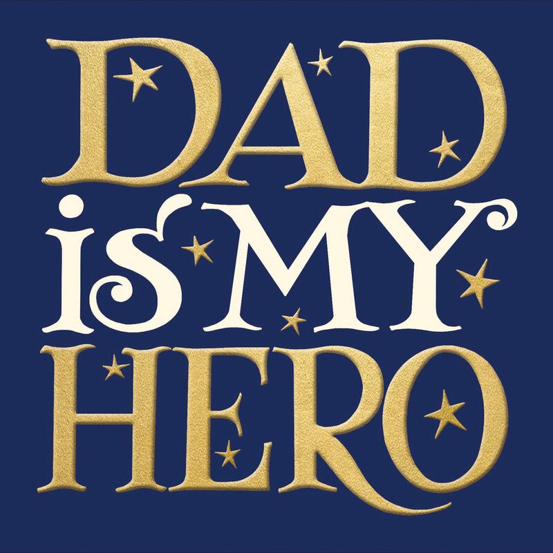 Image Gallery Dad My Hero Father's Day Card image number 0