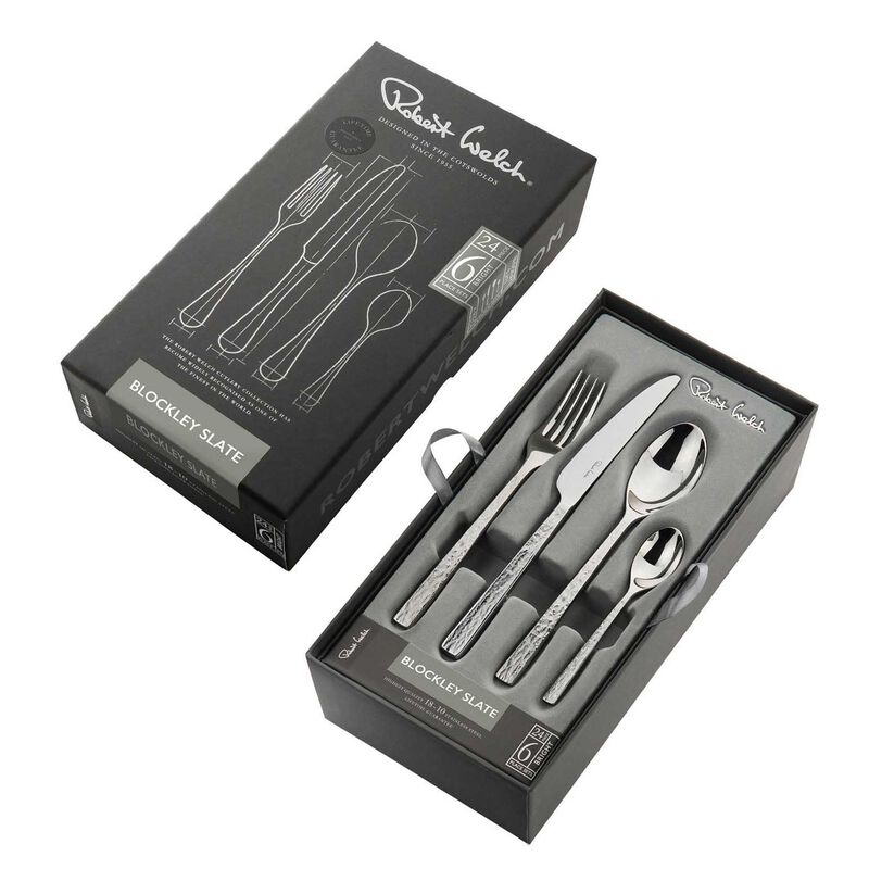 Robert Welch Blockley Slate 24pc Cutlery Set Gift Boxed image number 2