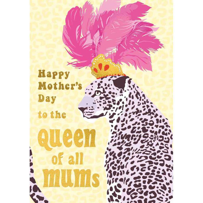 Image Gallery Queen Leopard Mother's Day Card image number 0
