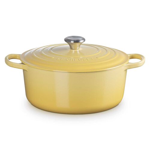 Le Creuset Signature Round Casserole 28cm - Camomille SS Knob
