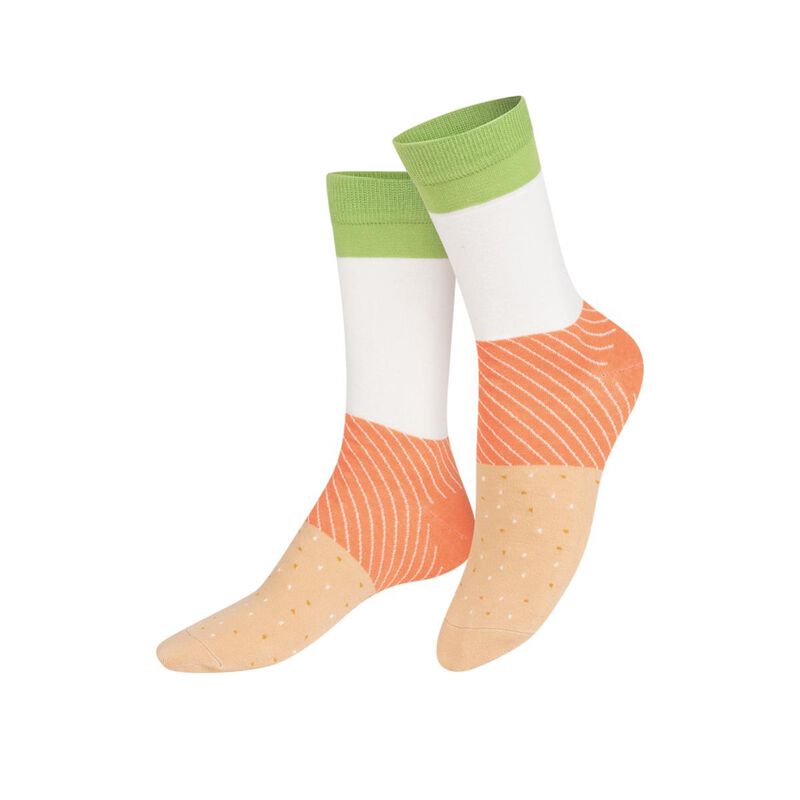 Eat My Socks Salmon Bagel Socks image number 2