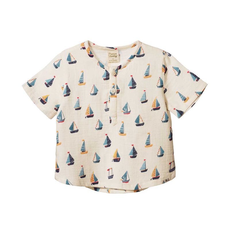 Nature Baby Short Sleeve Caravan Shirt 3-5Y image number 0