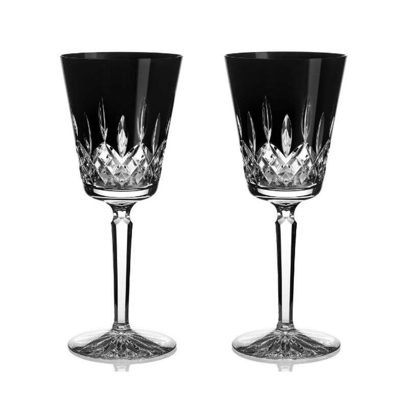 Waterford Lismore Black Medium Goblet Glasses, Pair image number 0