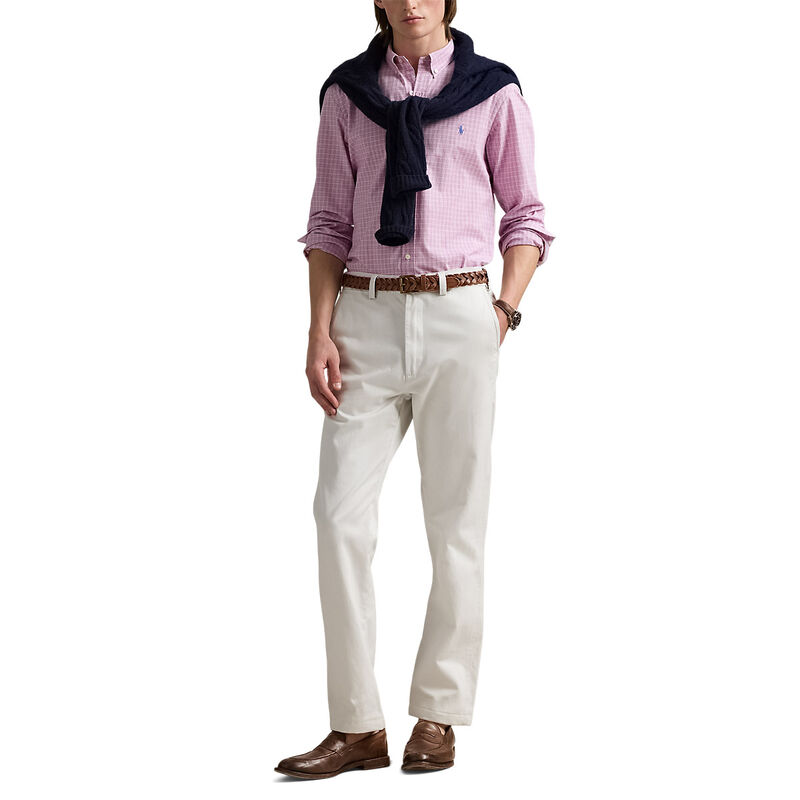 Polo Ralph Lauren Custom Fit Checked Stretch Poplin Shirt image number 3