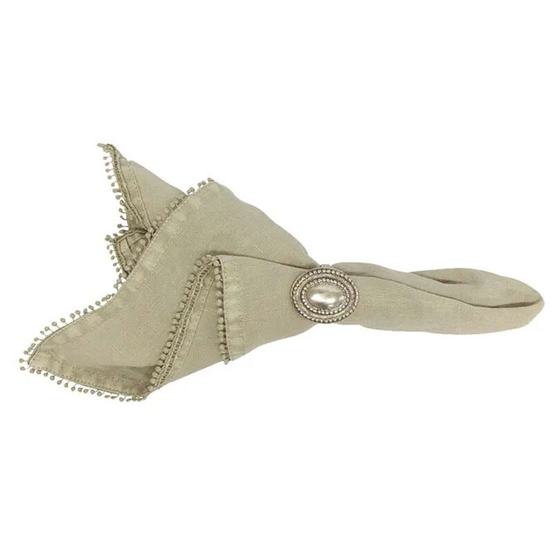 French Country Taupe Bauble Napkin image number 1