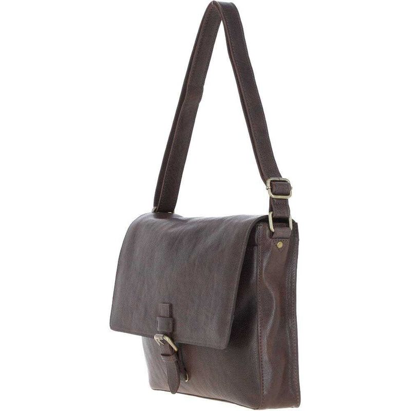 Ashwood Waxy Leather Messenger Bag image number 1