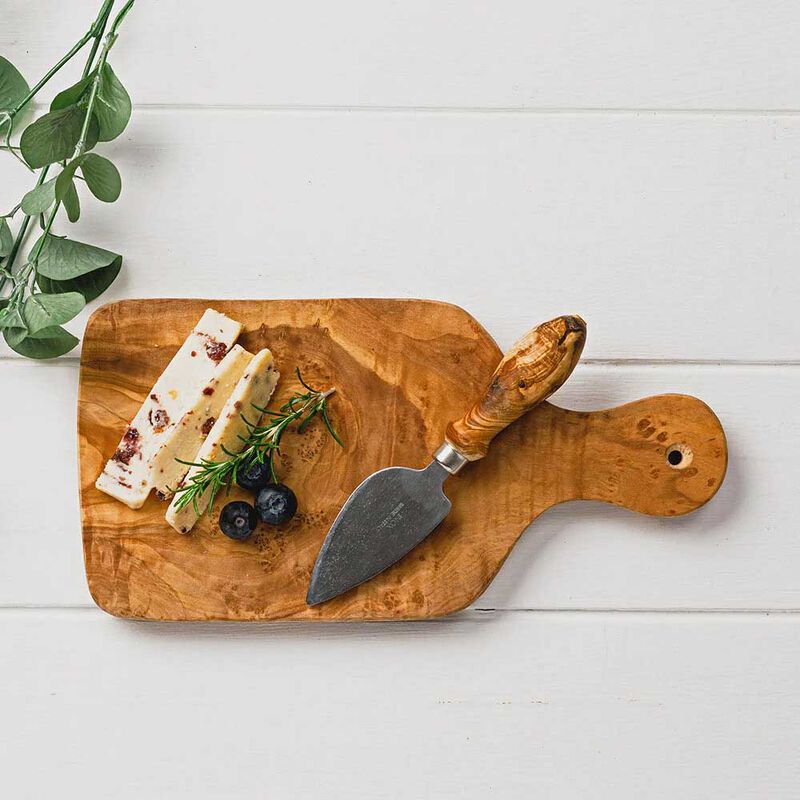 Selbrae House Olive Wood - Cheese Board & Knife Set image number 1
