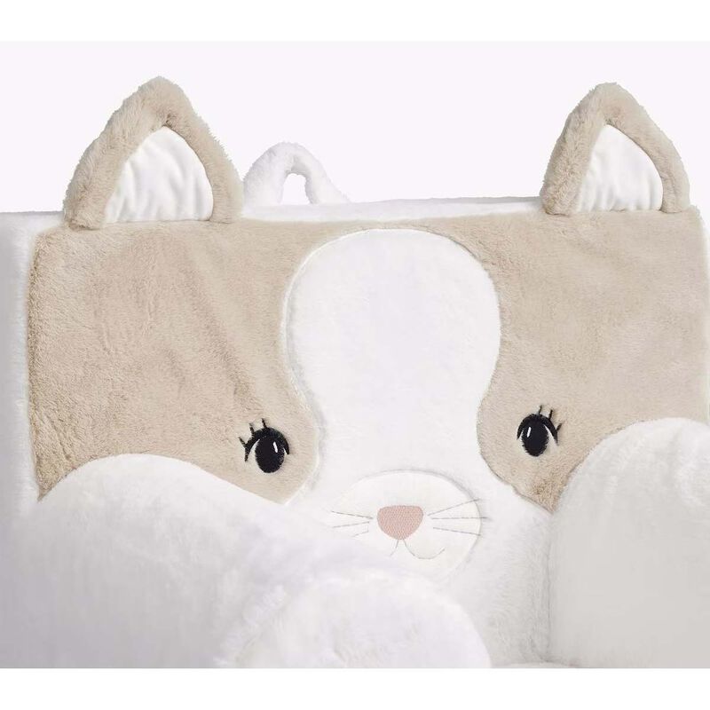 Pottery Barn Kids Cozy Critter Juniper Cat Taupe Chair image number 1