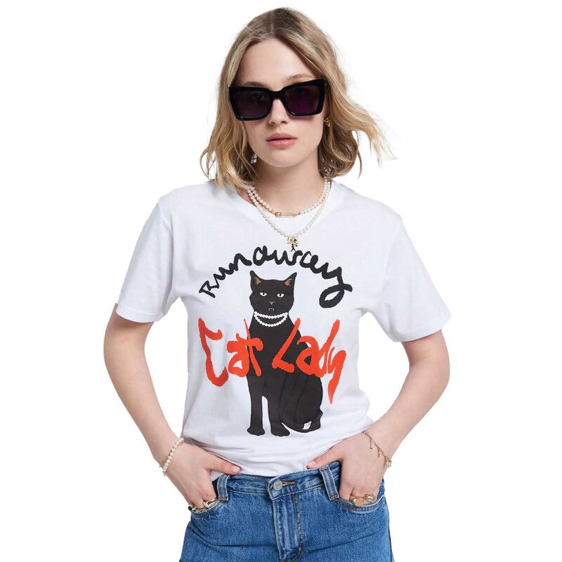 Karen Walker Cat Lady Organic Cotton T-Shirt image number 0