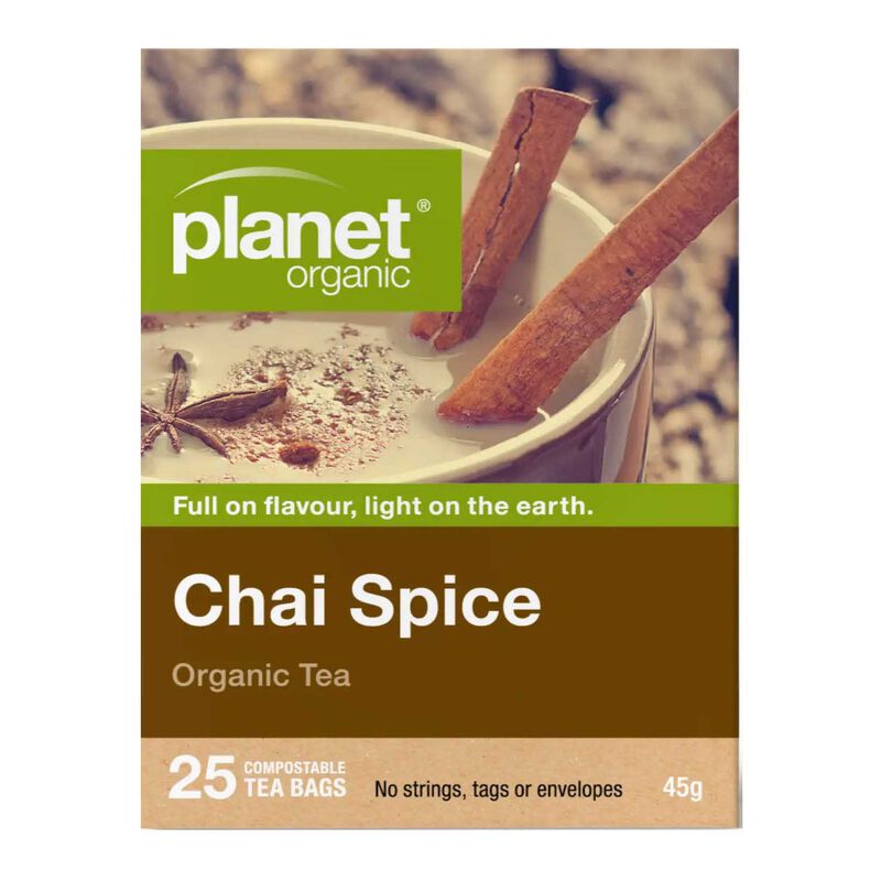 Planet Organic Chai Spice 25 Teabags image number 0