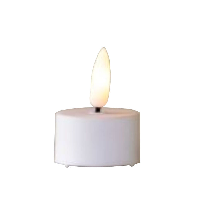 Stellar Haus White Tealight LED Candles 6 Pack (5H 3.5D) With Timer image number 0