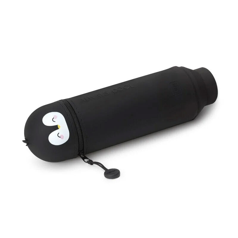 Legami Kawaii 2-In-1 Soft Silicone Penguin Pencil Case image number 2