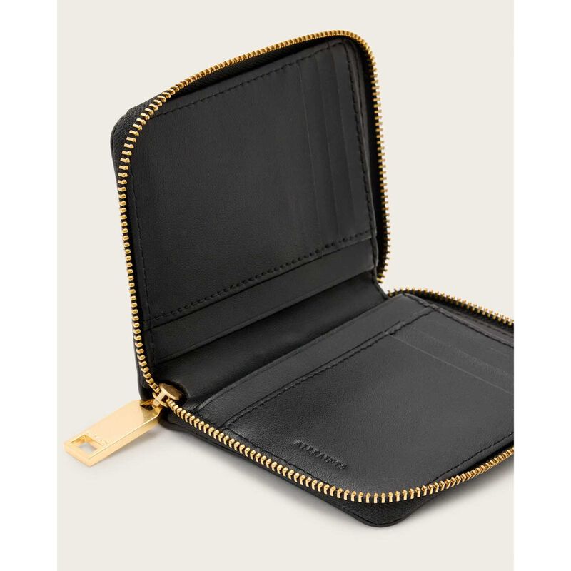 AllSaints Lena Hex Zip Wallet image number 1