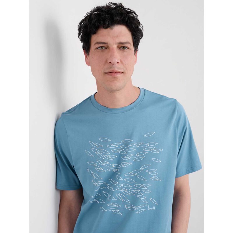 Seasalt Cornwall Midwatch T-Shirt Shoal Sketch Hydrangea image number 2
