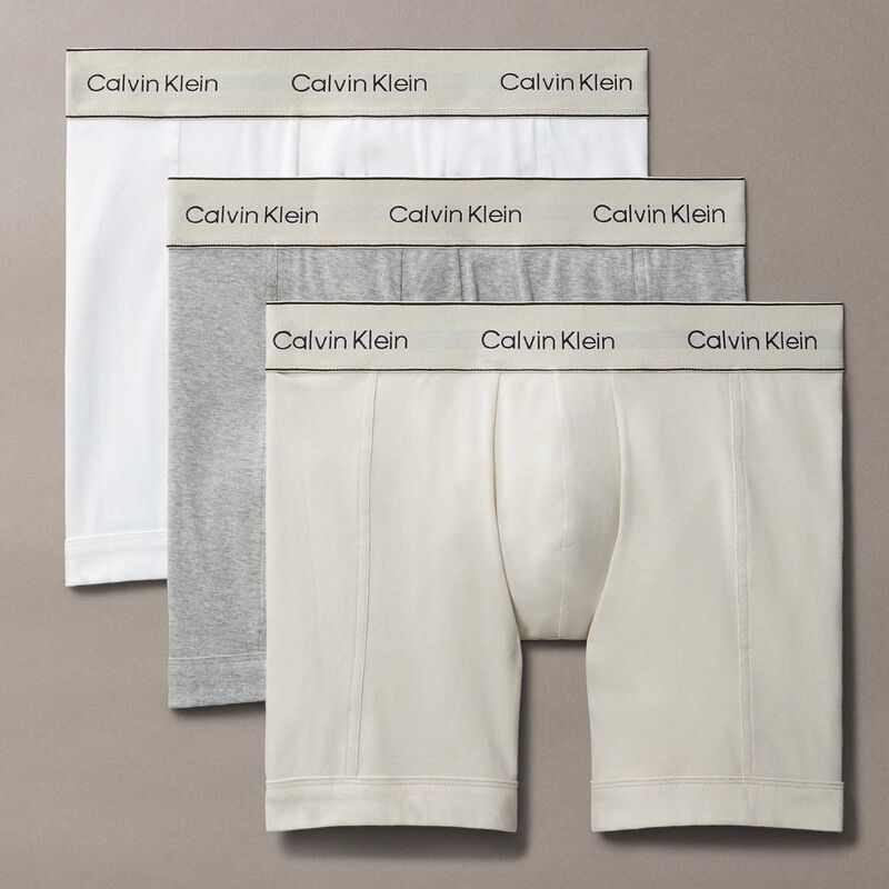 Calvin Klein Pima Cotton Boxer Briefs - 3 Pack image number 1