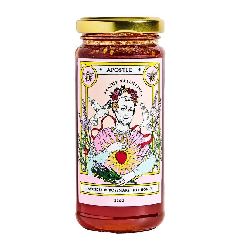 Apostle Saint Valentine - Lavender & Rosemary Hot Honey 320g image number 0