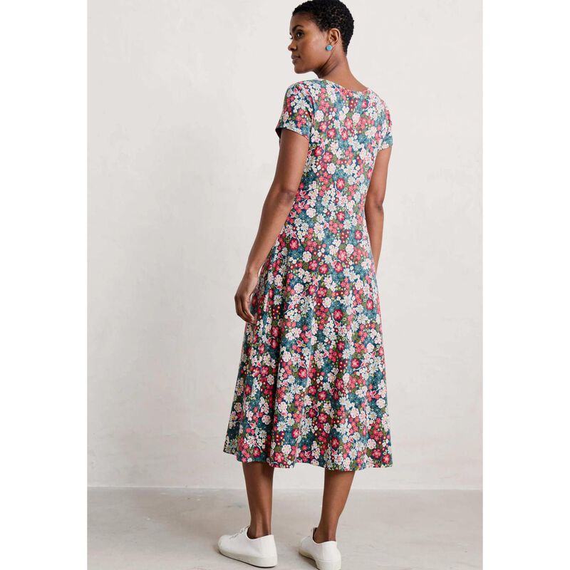 Seasalt Cornwall Wild Bouquet Dress Flowery Painting Light Squid ...