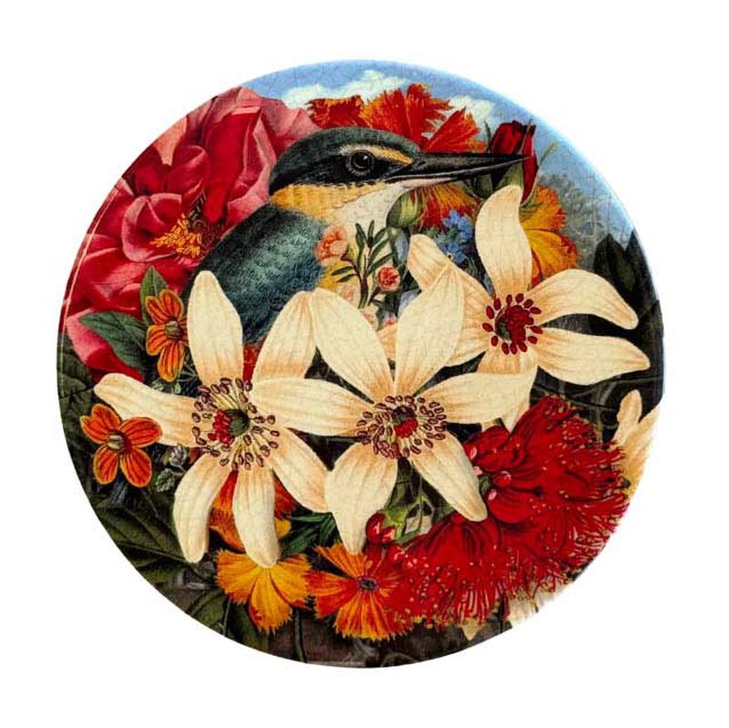 Tanya Wolfkamp Coaster - Vintage - Kingfisher image number 0