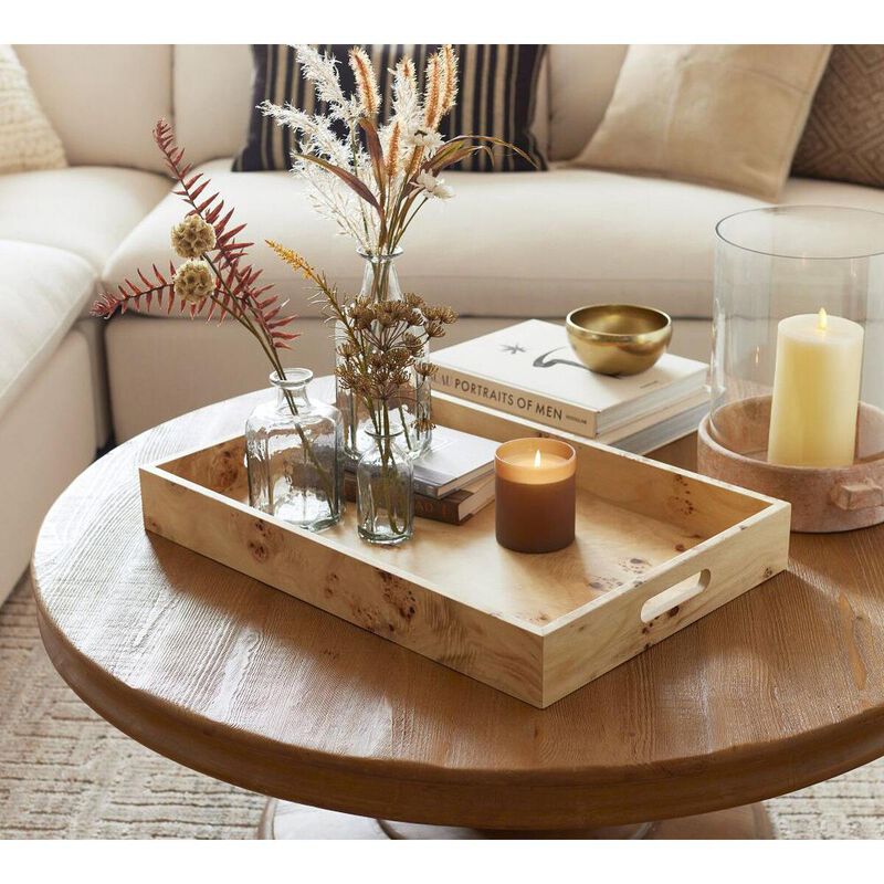 Pottery Barn Burlwood Rectangle Tray image number 2