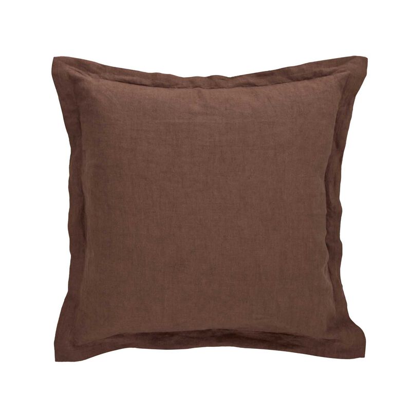 Amalfi Cove Linen Cushion BOM - Chocolate image number 0