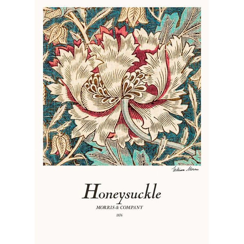 Honeysuckle by William Morris A2 Framed Print image number 1