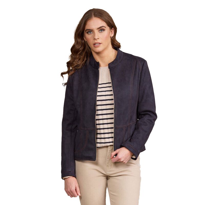 Vassalli Long Sleeve Lined Zip Up Jacket With Front Zip Detailing image number 0