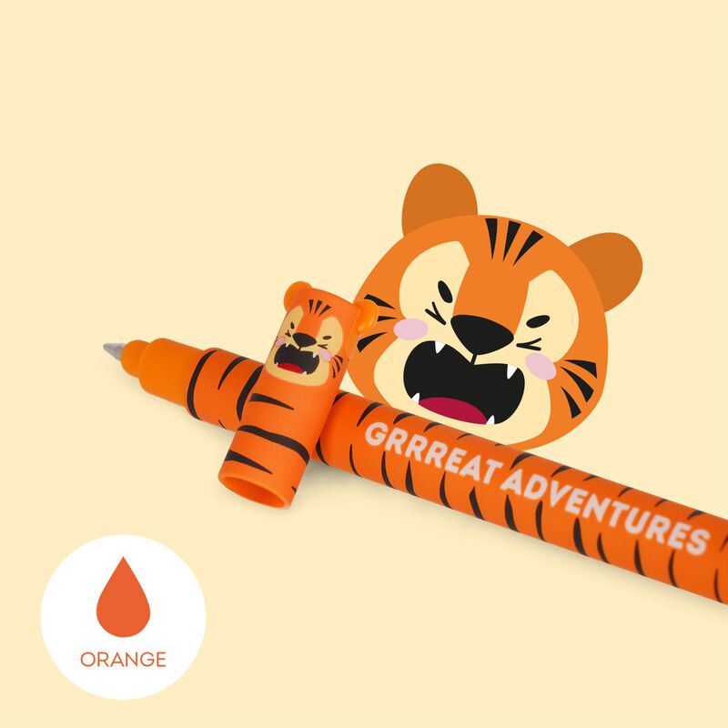 Legami Tiger Erasable Pen - Orange Ink image number 2