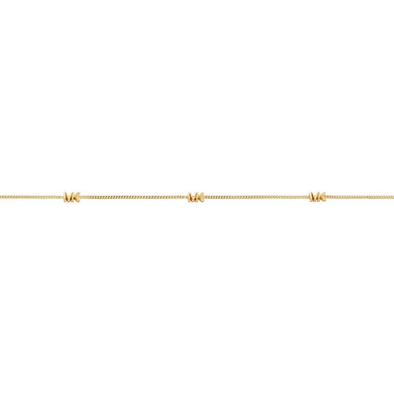Michael Kors 14K Gold-Plated Sterling Silver Station Necklace MKC1780710 image number 1